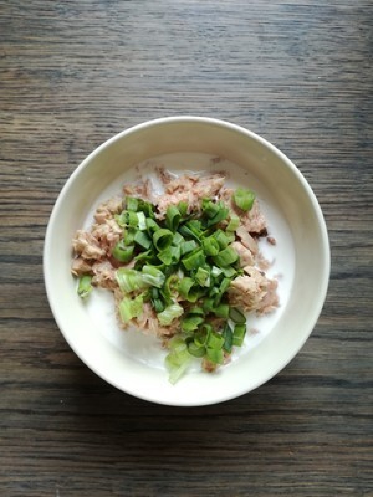 Hüttenkäse mit Thunfisch