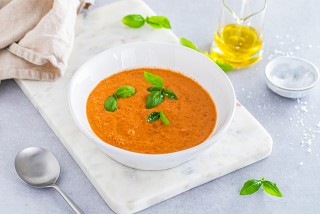 Soupe froide de pastèque et tomate