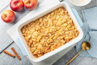 Knuspriges Apfeldessert