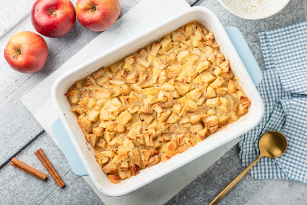 Knuspriges Apfeldessert