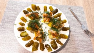 Eier mit Lachs