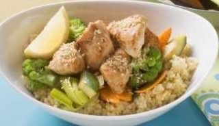 Hähnchen Gemüsepfanne mit Couscous