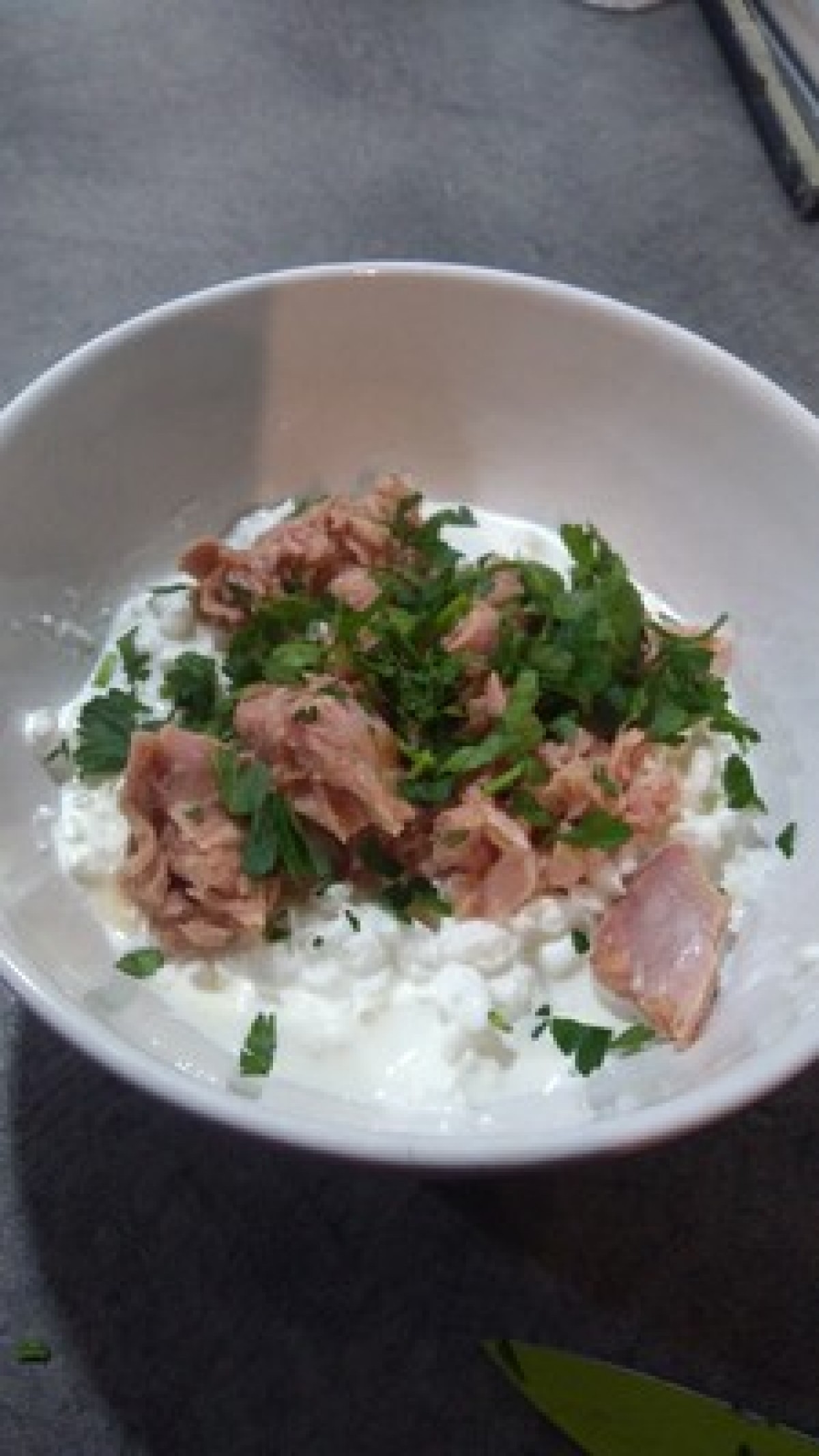 Fromage cottage au thon