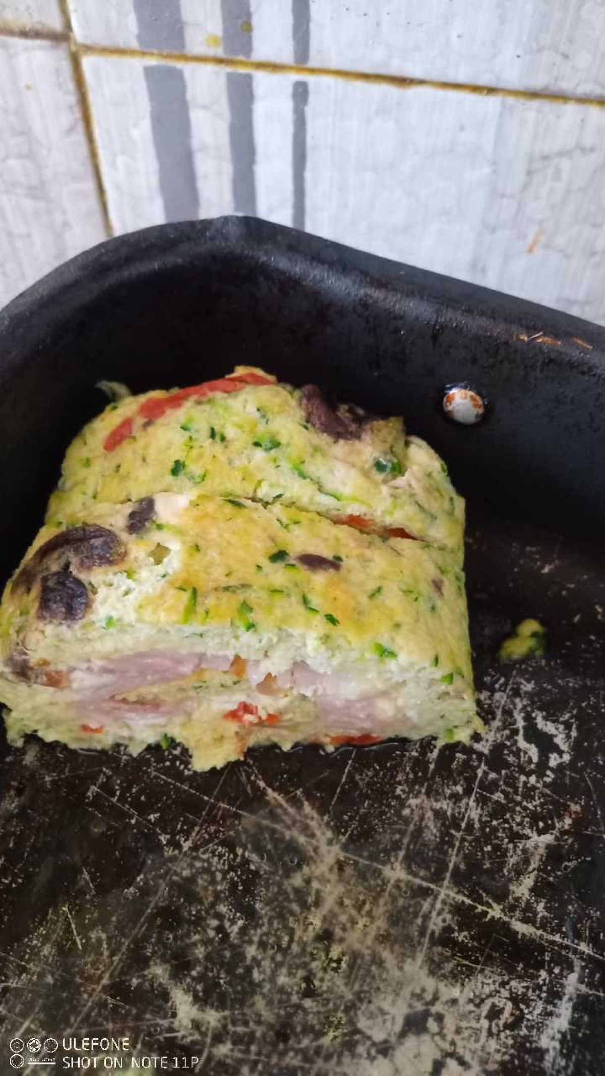 Rotolo di frittata al forno
