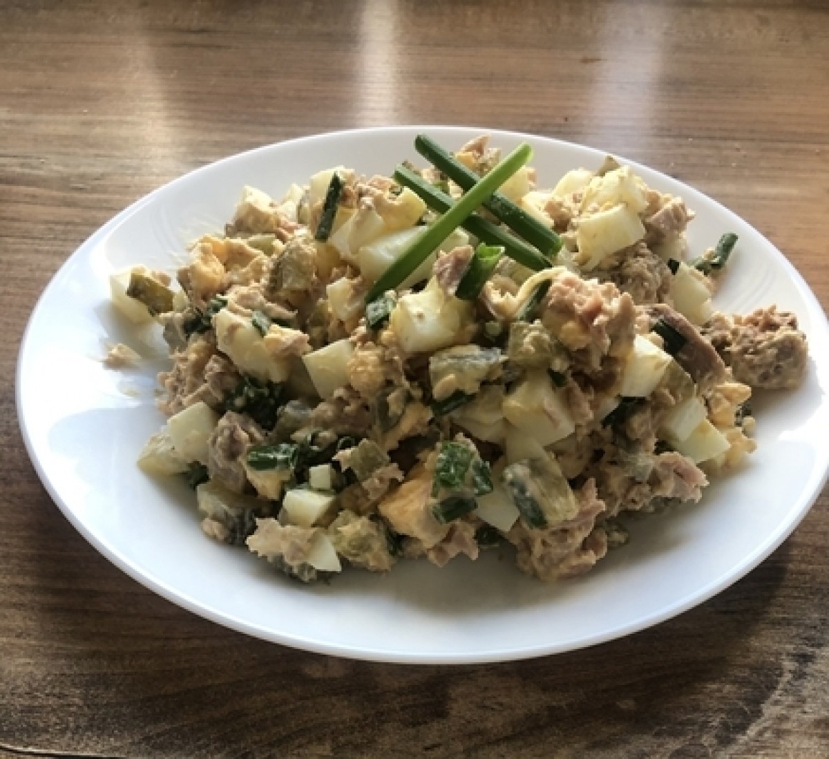 Eiersalade met tonijn
