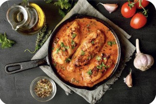 Kipfilet met mascarpone en tomaten
