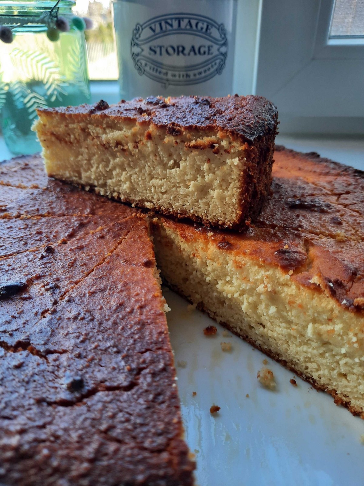 Mandel-Quark Kuchen (Kohlenhydratarm)