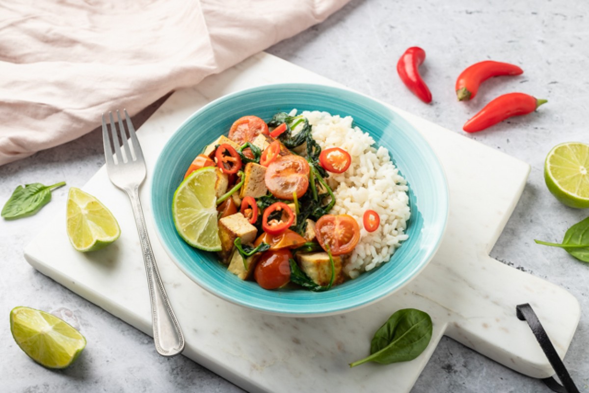 Curry vert végétarien