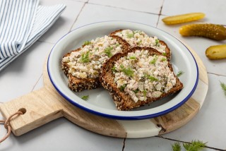 Cheese and fish paste sandwiches