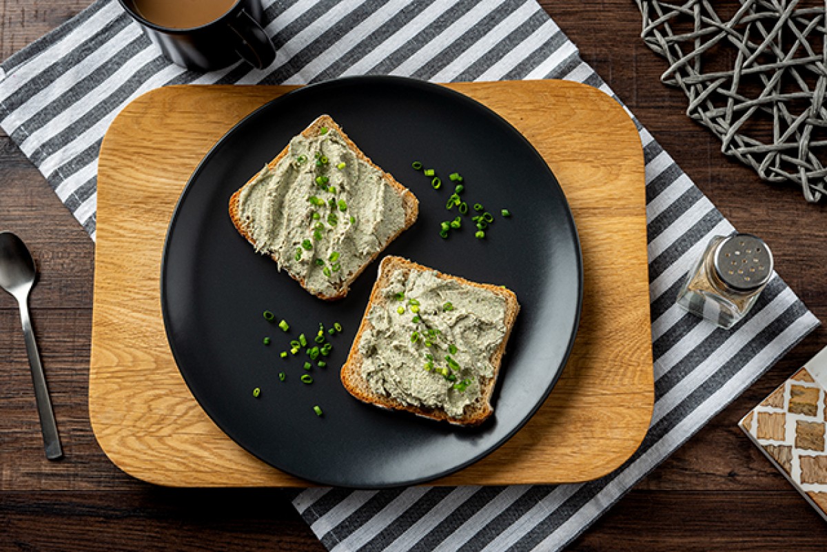 Sandwiches mit Pilzpastete