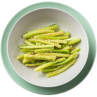 Japanese style cucumbers with sesame