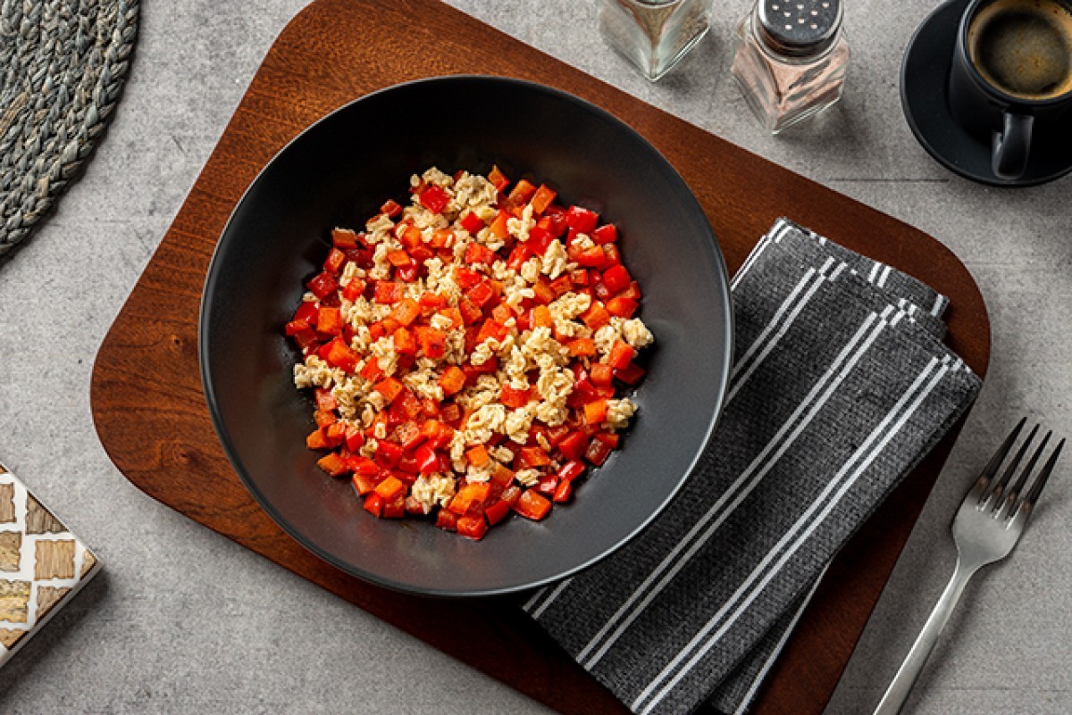 Porridge with peppers