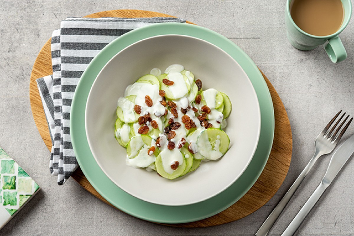 Sweet cucumber salad