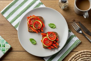 Baked vegetable sandwich