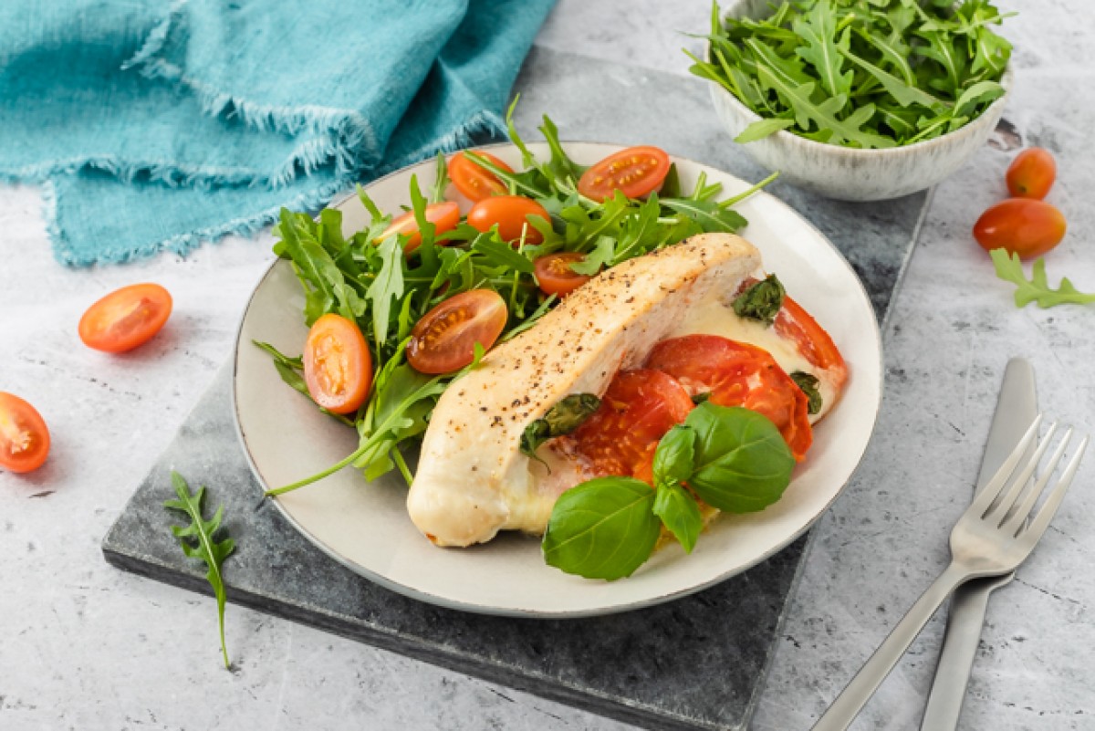 Geroosterde kipfilet "caprese"