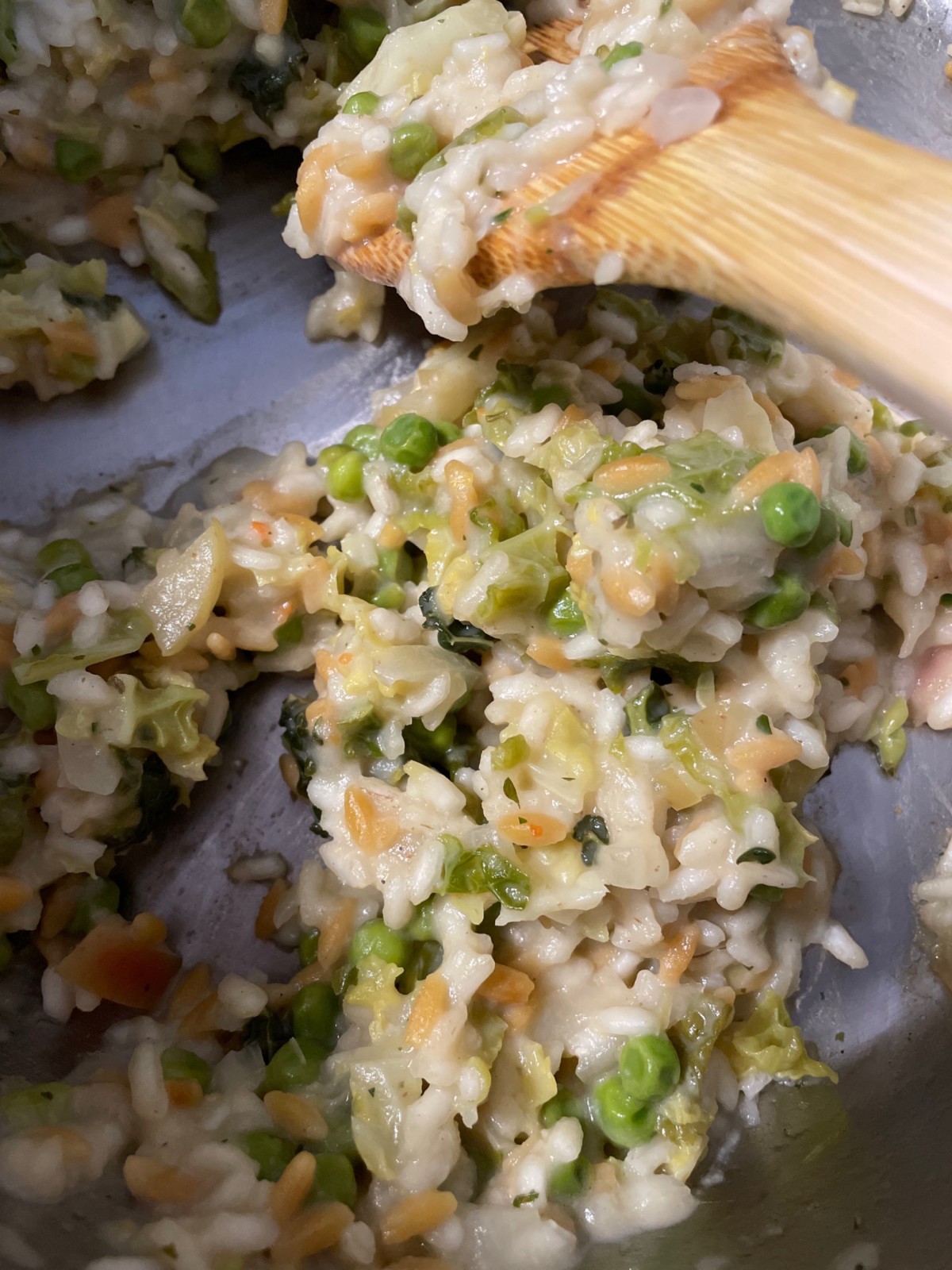 Risotto mit Apfel und Käse
