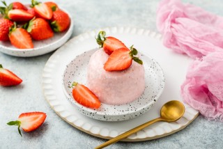 Tartas de queso frías de fresa