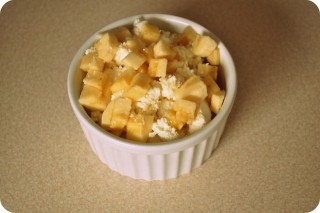 Quark mit Honig und Banane