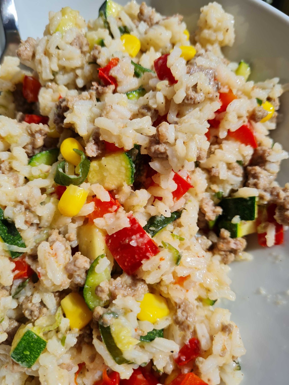 Reis-Gemüse-Hackpfanne