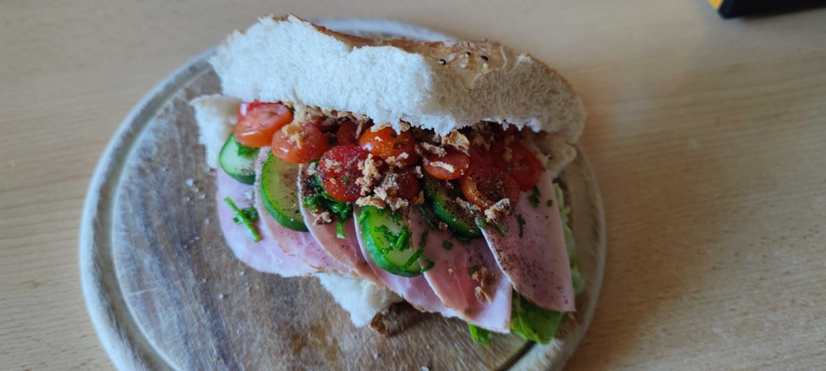 Fladenbrot-Sandwich