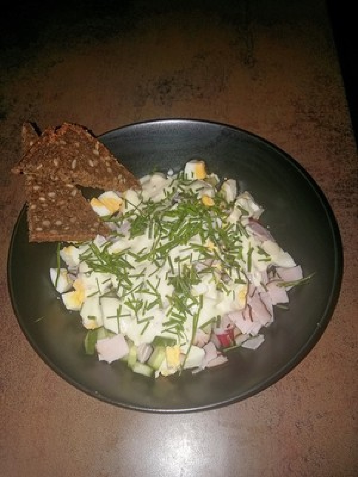 Radish and ham salad