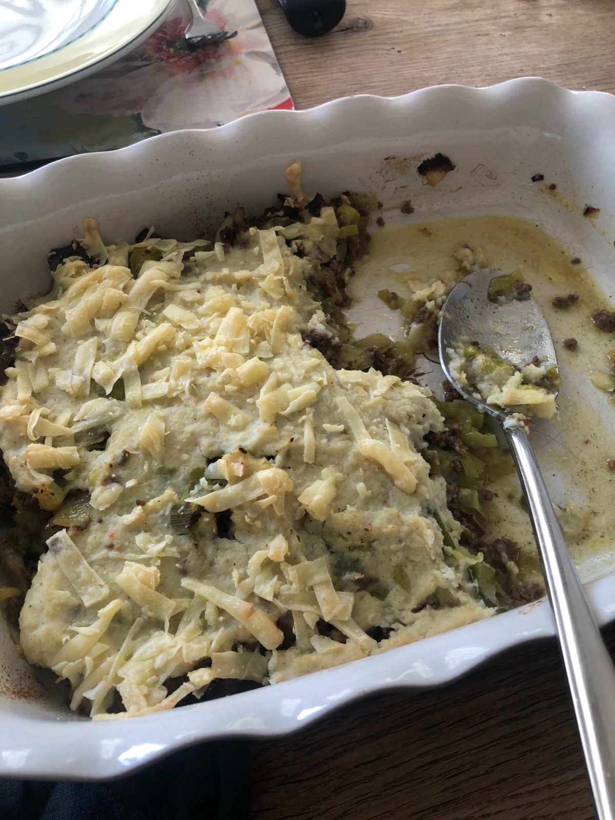 Prei gehaktschotel keto