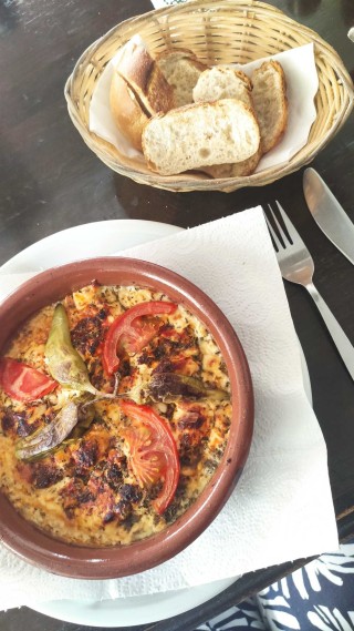 Gebackener Schafskäse à la Papa