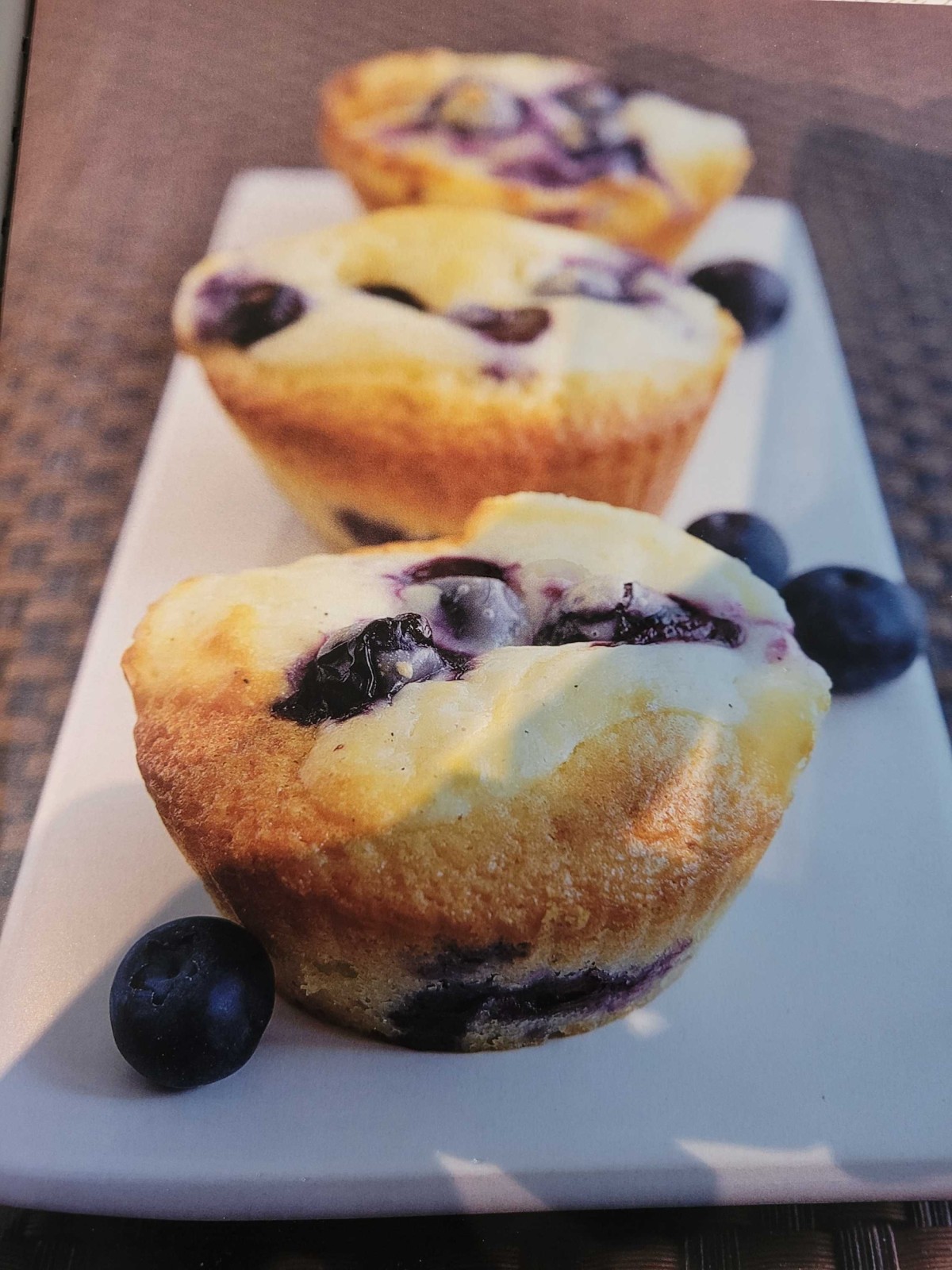 Blaubeermuffins mit Vanilleguss