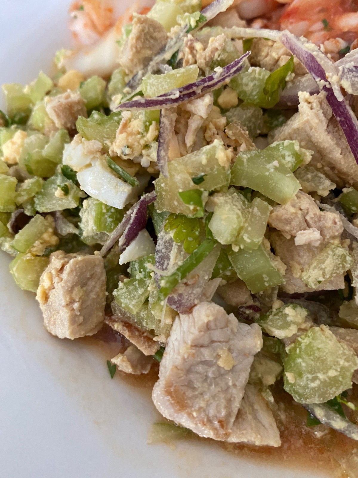 Ensalada de pavo y apio