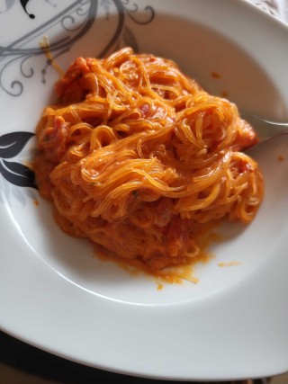 Glasnudel Kokos Tomate