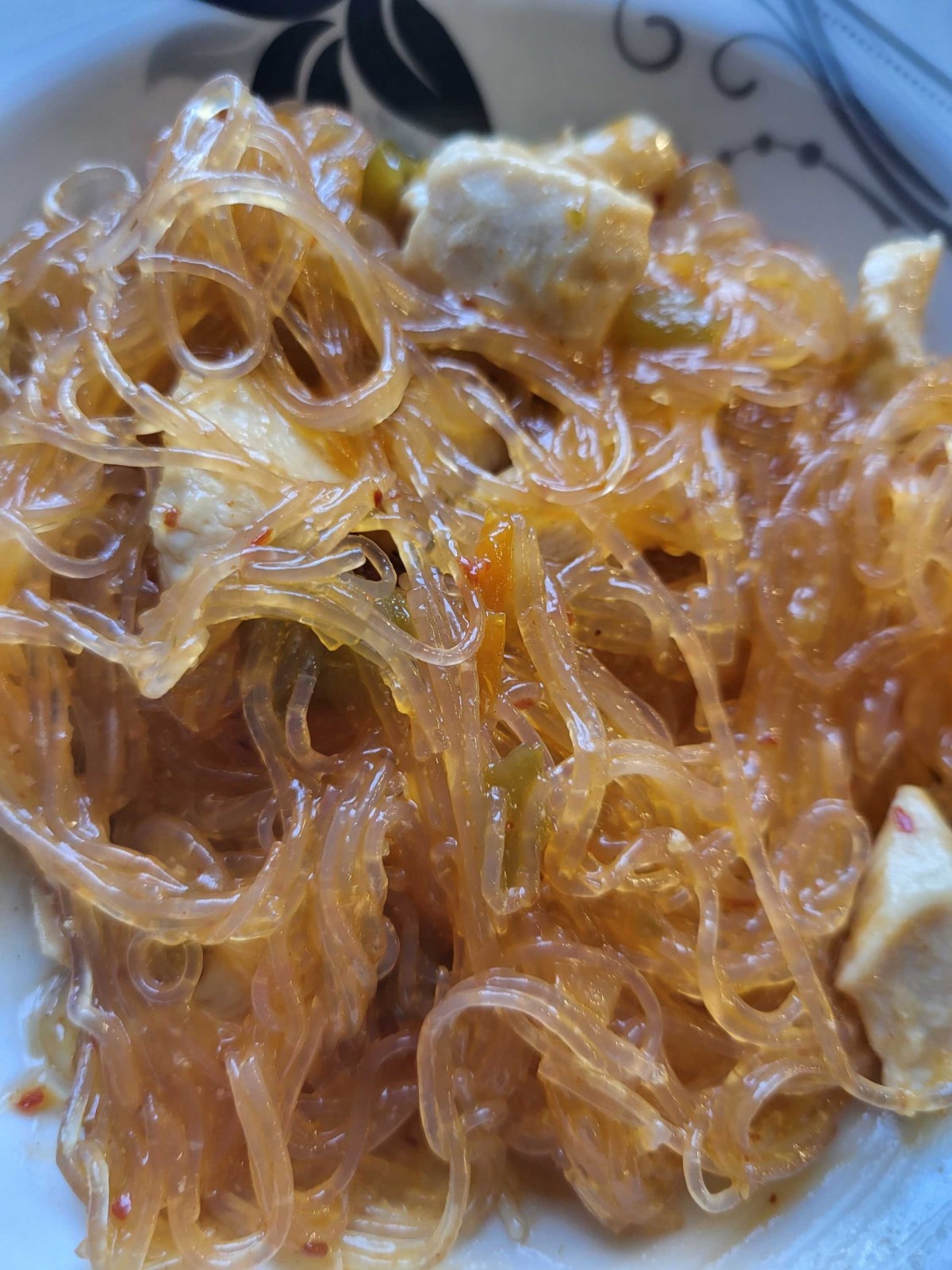 Glasnudel mit Hähnchen