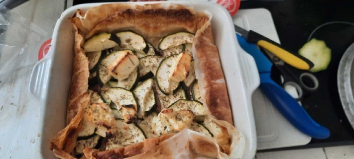 Tarte courgette et st moret