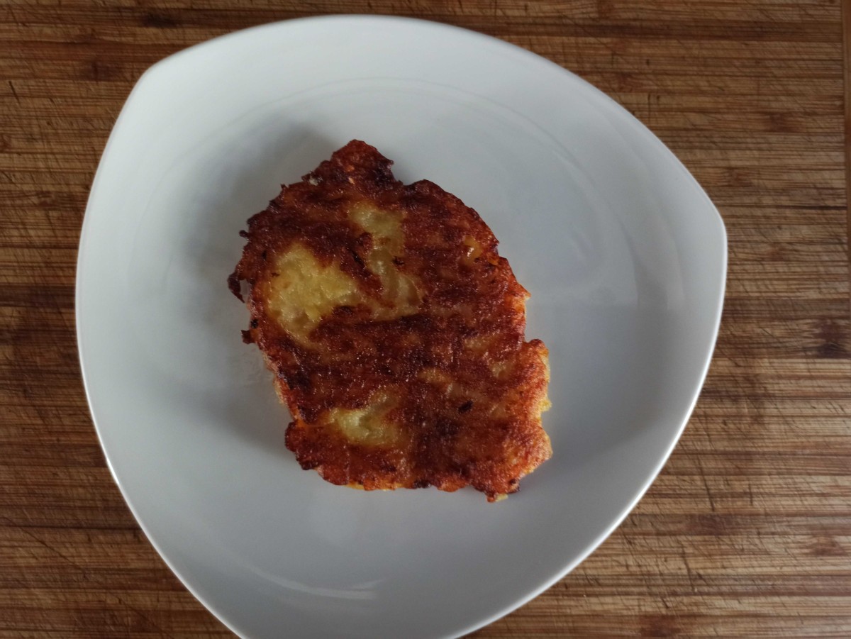 Kartoffelpuffer aus fertigem Kloßteig