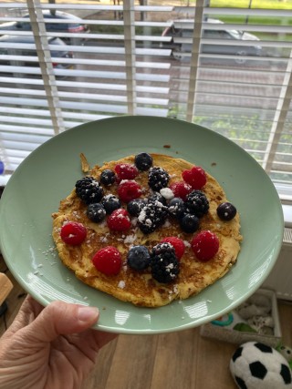 Pannenkoek met fruit