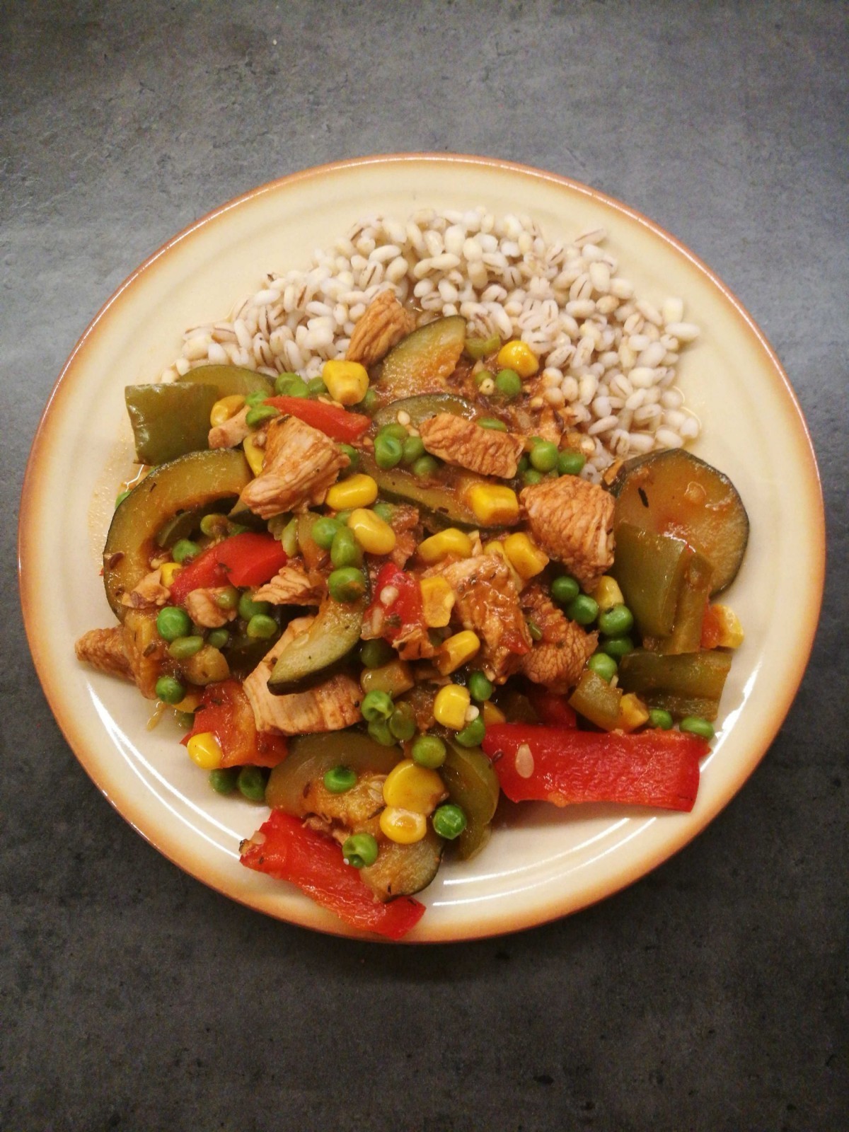 Mexican-style turkey with groats