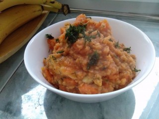 Linsen mit Hähnchen und Möhre