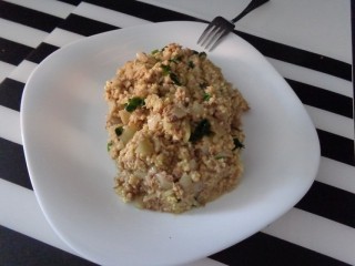 Gierst met tonijn
