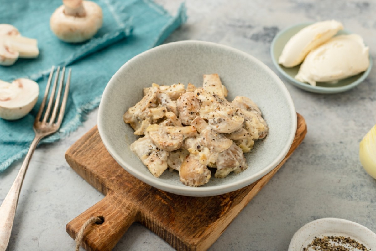Champiñones en salsa mascarpone