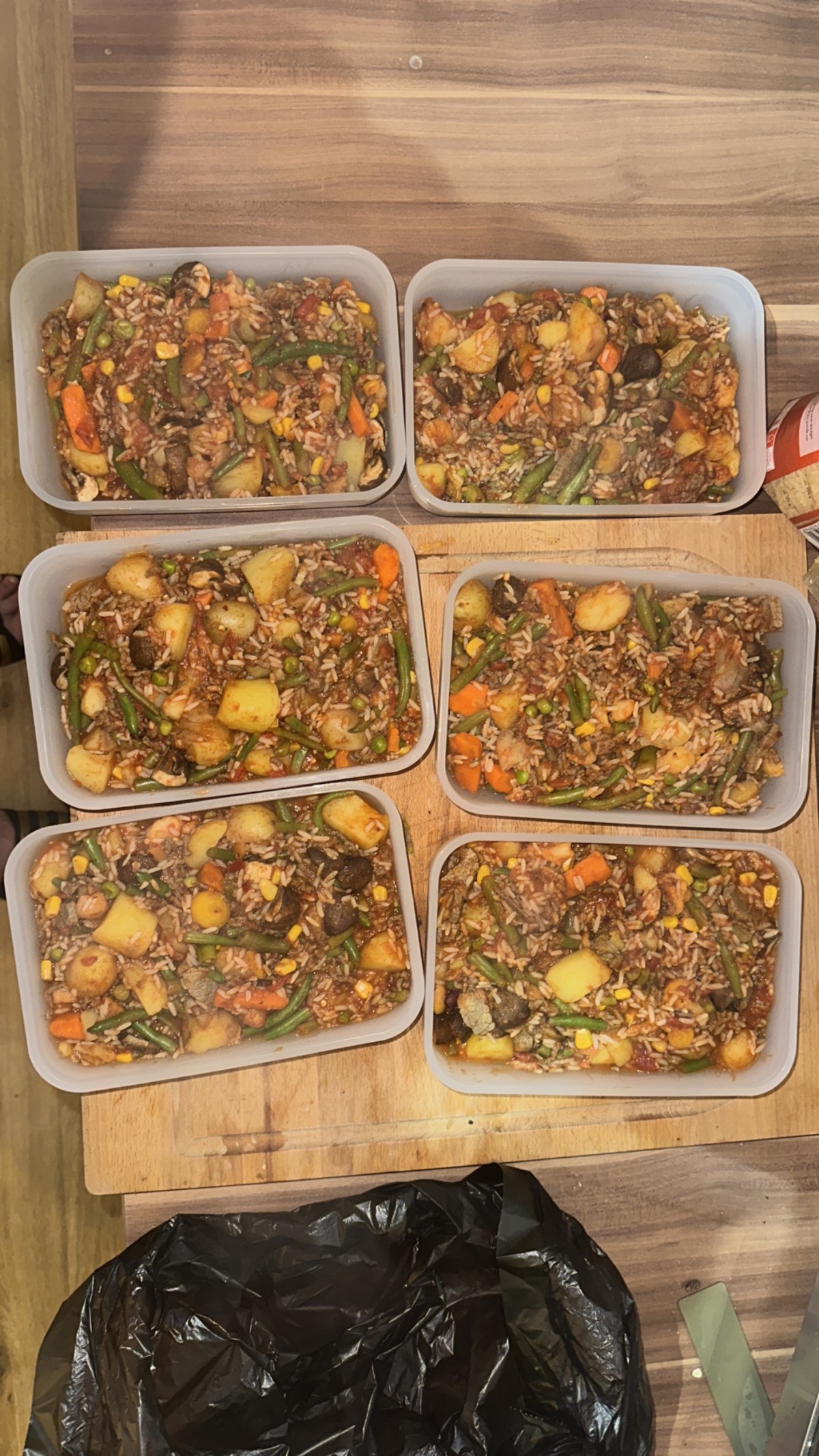 Reis-Kartoffelpfanne mit Rind (Meal Prep)