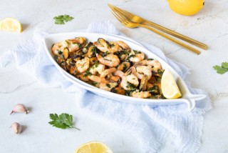 Seafood in white wine sauce