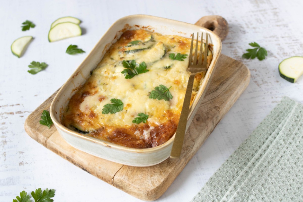 Keto casseruola di zucchine