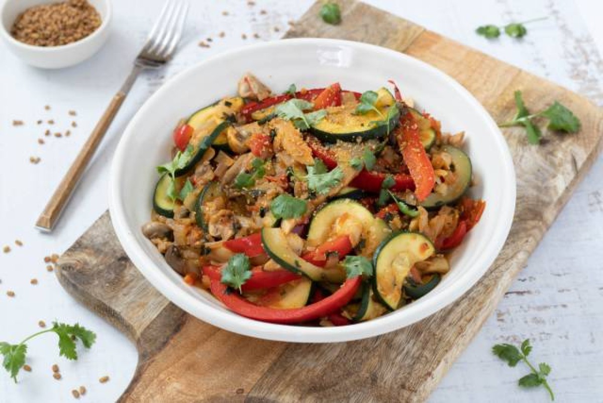 Vegan oyster mushroom stroganoff