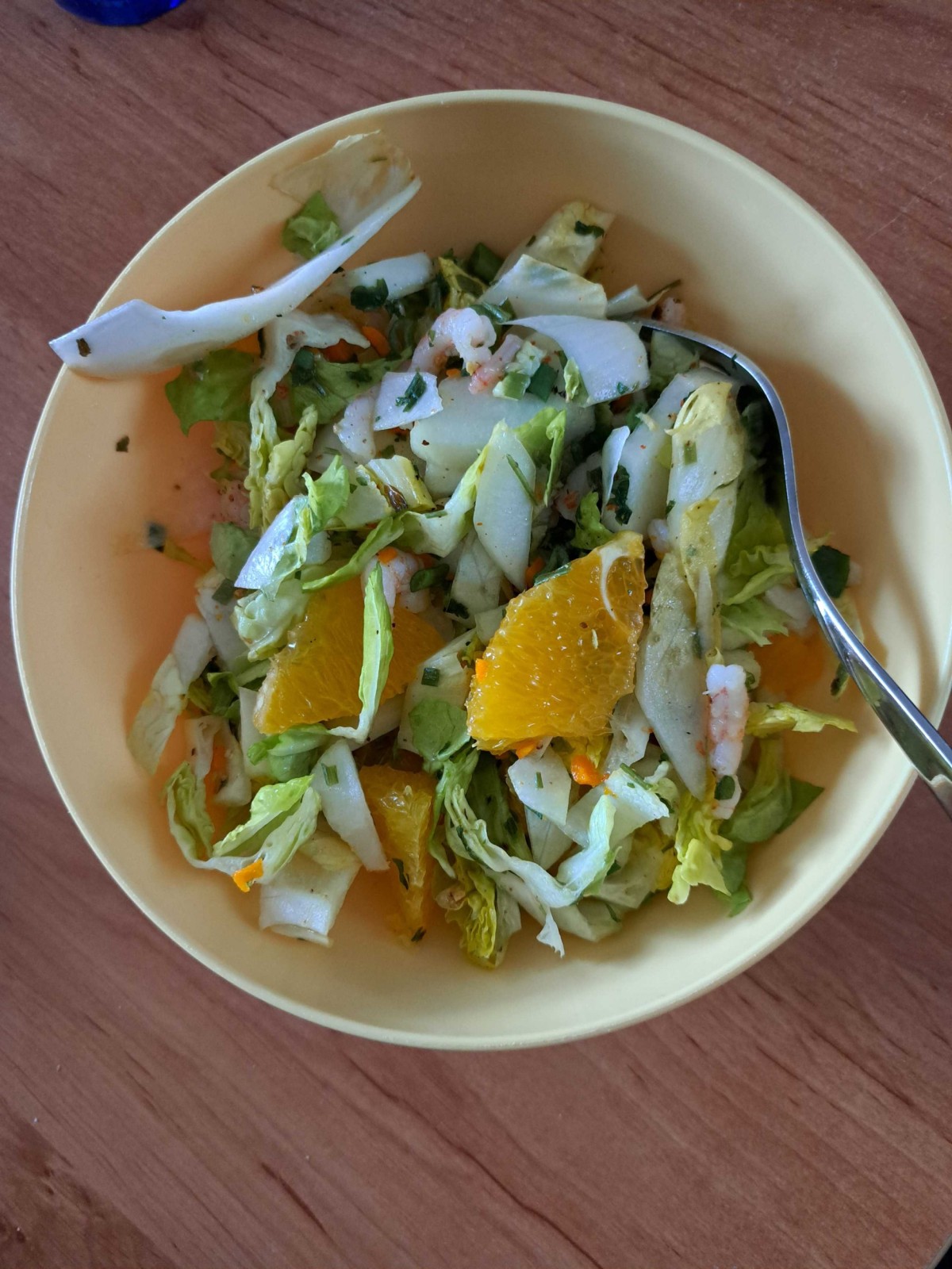 Marinierter Chicorée mit Chiligarnelen