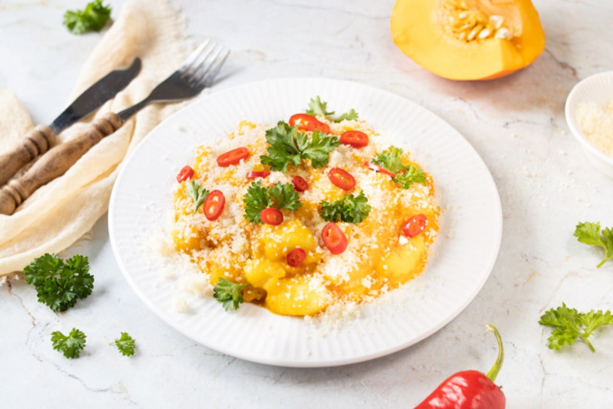 Pumpkin gnocchi with parmesan