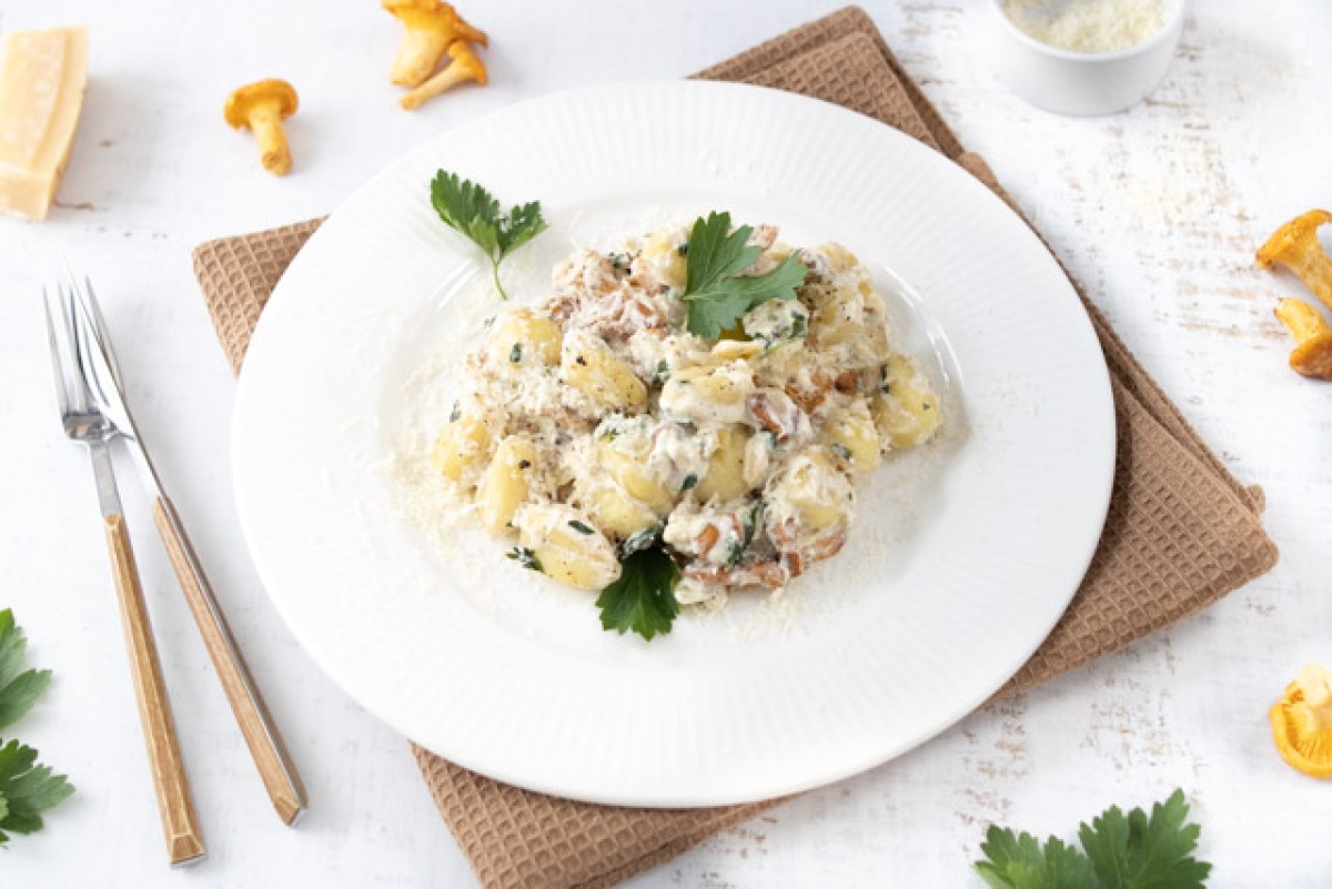 Gnocchi aux girolles et à la ricotta