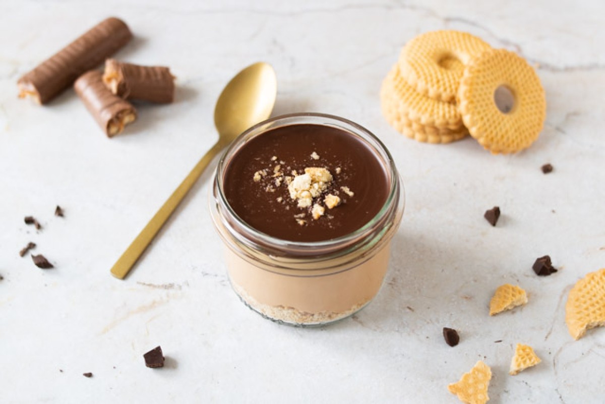 Jar dessert à la twix