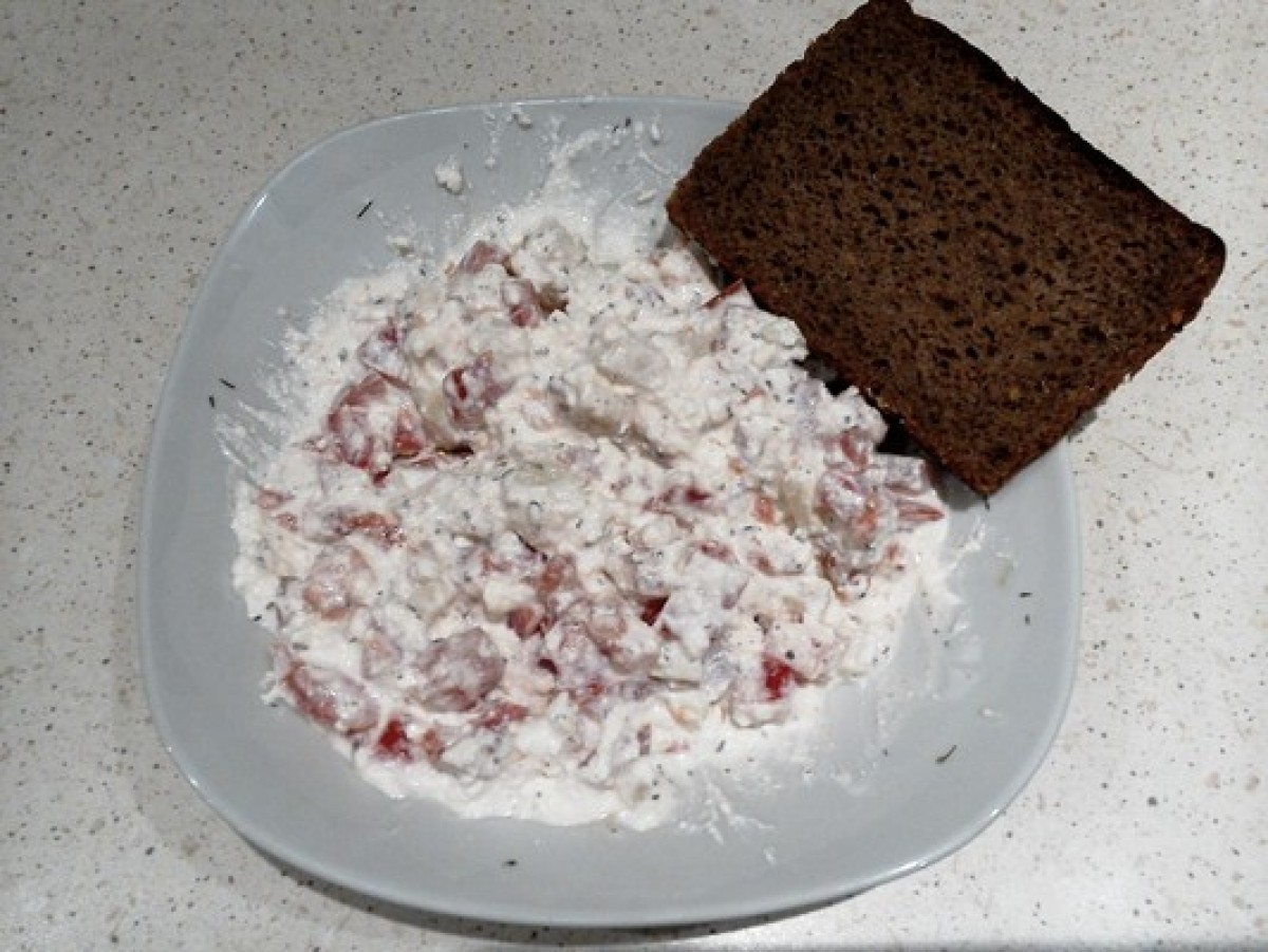 Przepis na Kanapka z kolorowym twarożkiem
