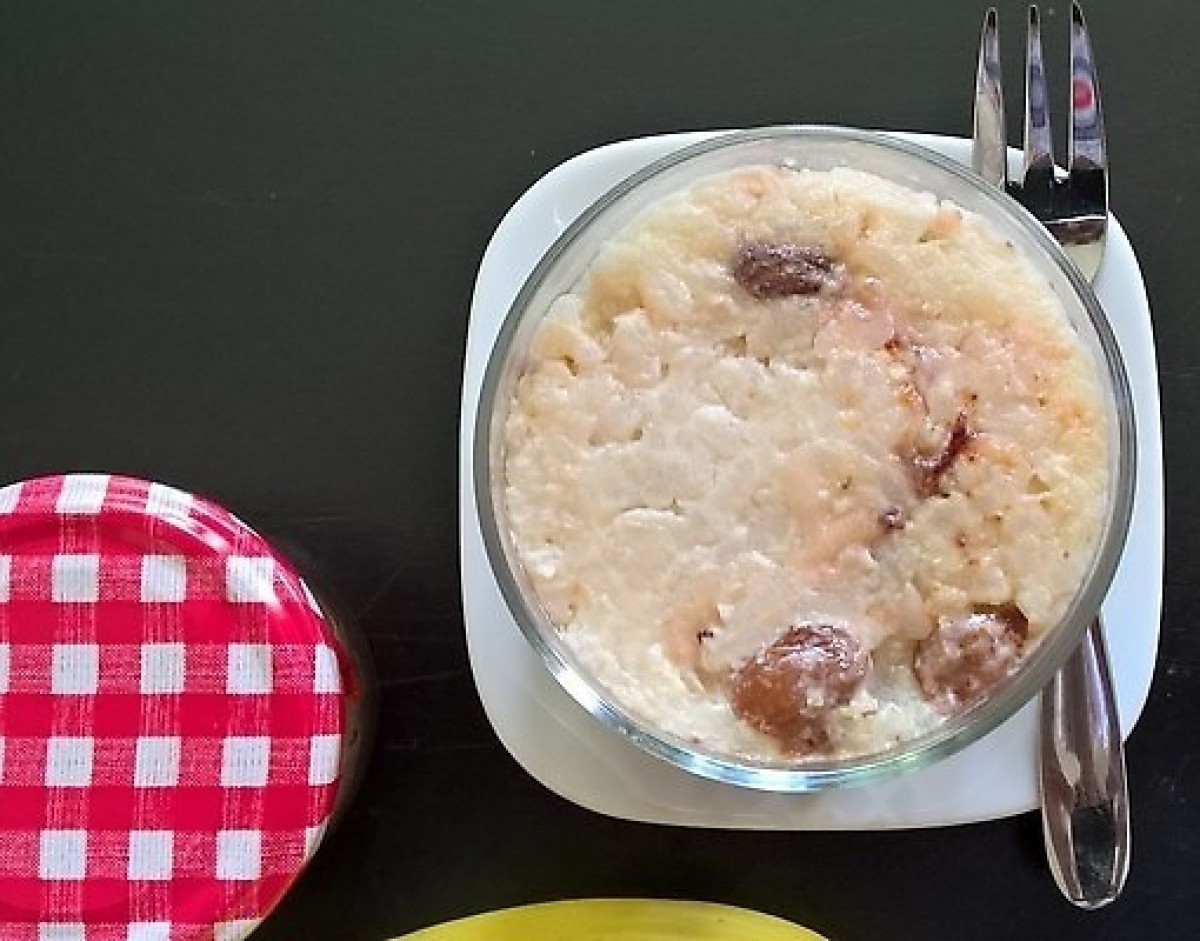 Przepis na Zapiekanka z ryżu z jabłkami