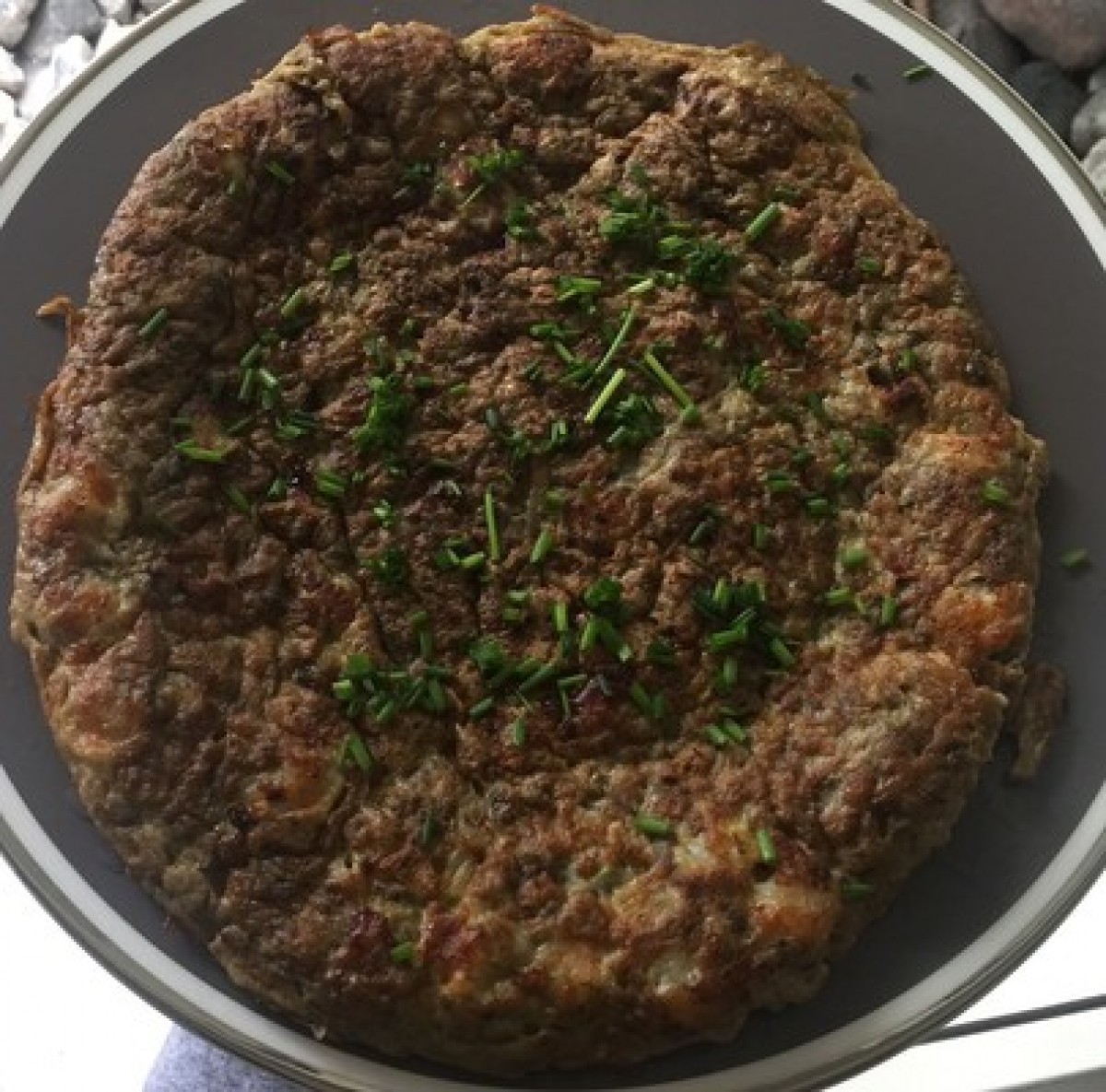 Przepis na Omlet z krewetkami i pieczarkami
