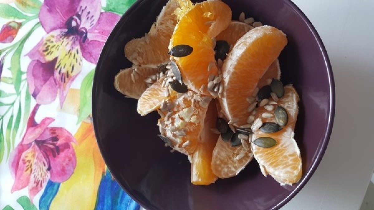Przepis na Pomarańcza, nasiona słonecznika
